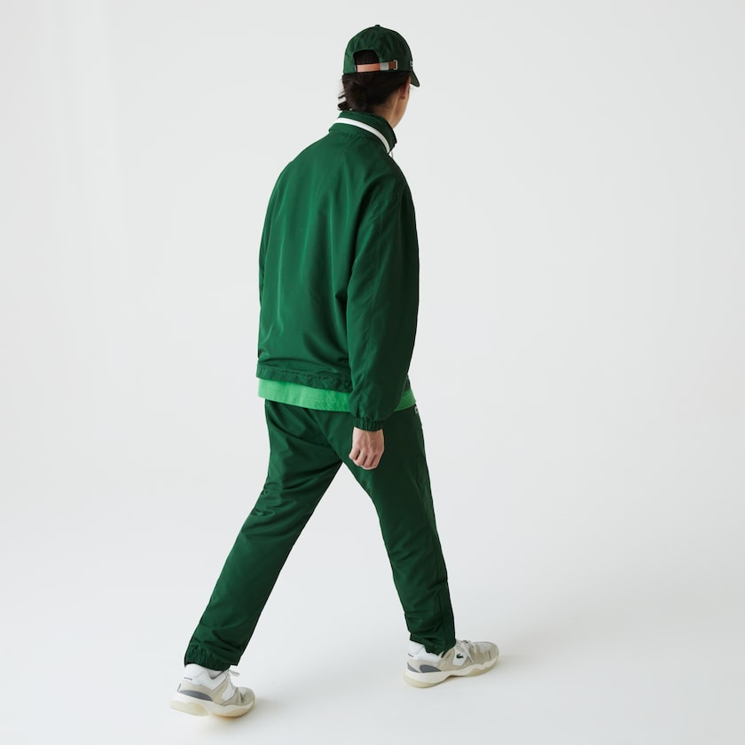 Blusão Lacoste Masculino Verdes Lightweight Water-Resistant Zip ZU4-69616W5