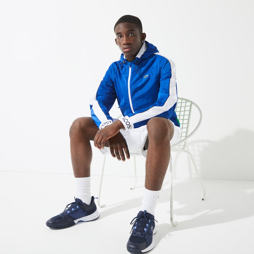 Blusão Lacoste Masculino Azuis Verdes Branco Azul Marinho Azuis SPORT Lightweight Colorblock Tennis GU3-72307H1