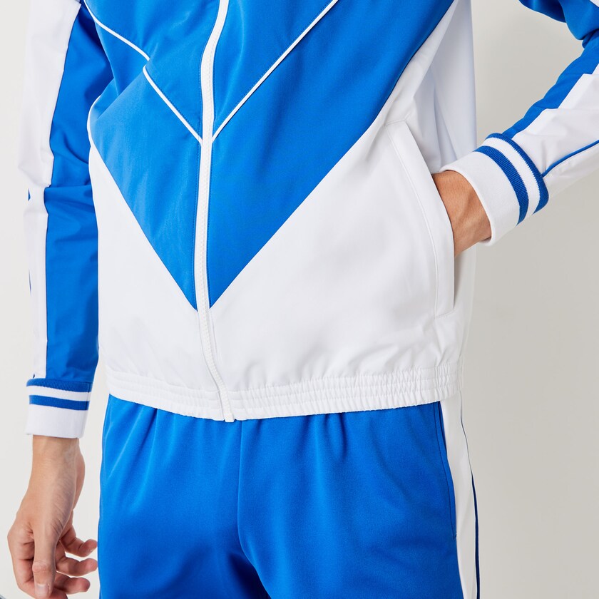 Blusão Lacoste Masculino Branco Azuis SPORT x Novak Djokovic Lightweight DI8-86428Q6
