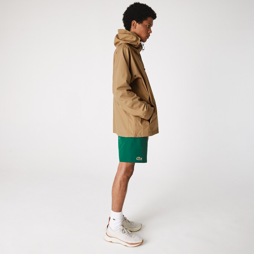 Blusão Lacoste Masculino Bege Water-Resistant Hooded SP9-14101G0