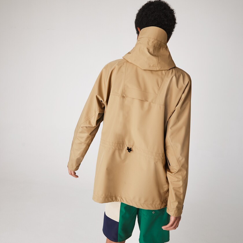 Blusão Lacoste Masculino Bege Water-Resistant Hooded SP9-14101G0