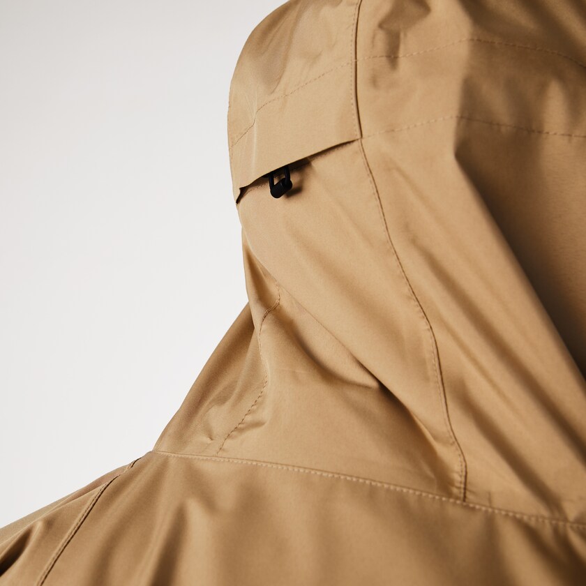 Blusão Lacoste Masculino Bege Water-Resistant Hooded SP9-14101G0