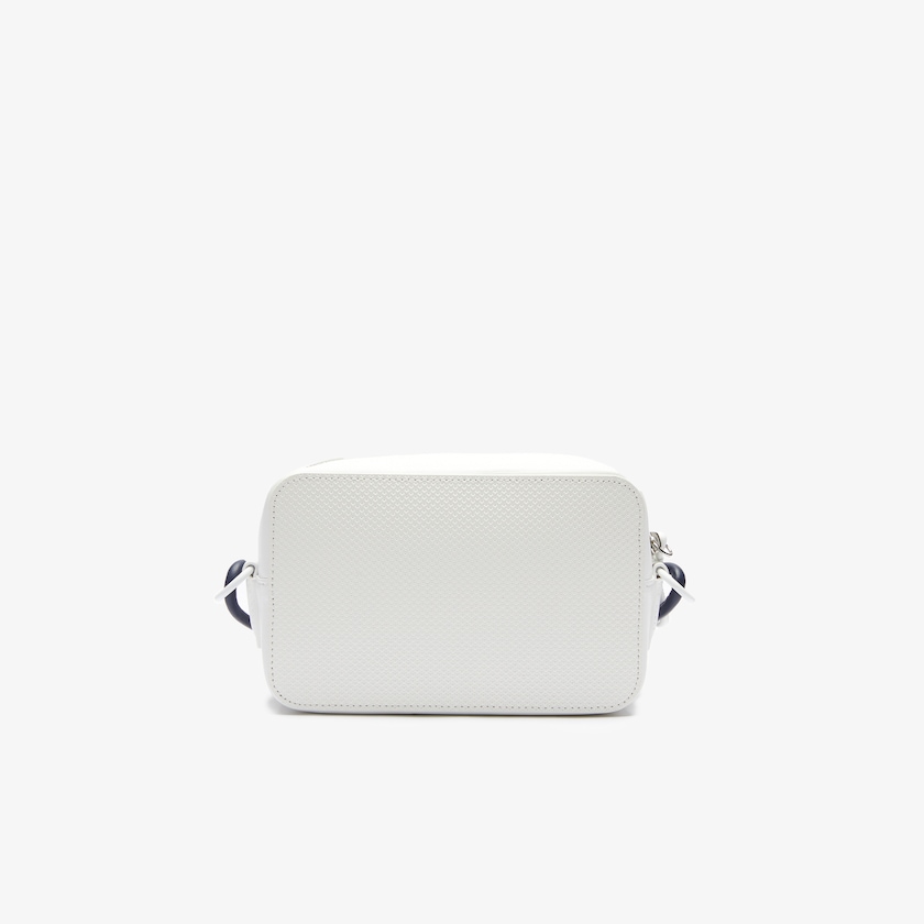 Bolsa Tiracolo Lacoste Feminino Branco Chantaco Badge Small Matte Piqué Leather JZ3-85588R1