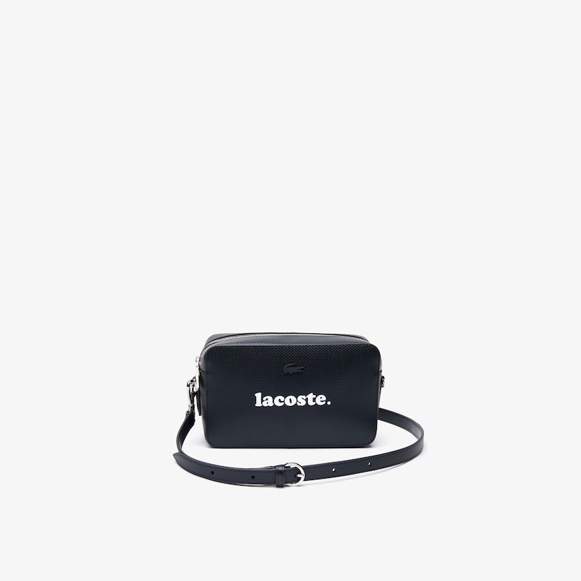 Bolsa Tiracolo Lacoste Feminino Pretas Chantaco Branded Leather FB1-76467B9