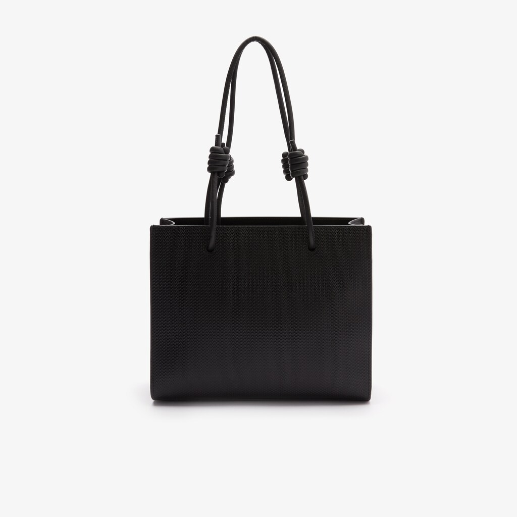 Bolsa Tiracolo Lacoste Feminino Pretas Chantaco Matte Piqué Leather Slung RV4-11931F7