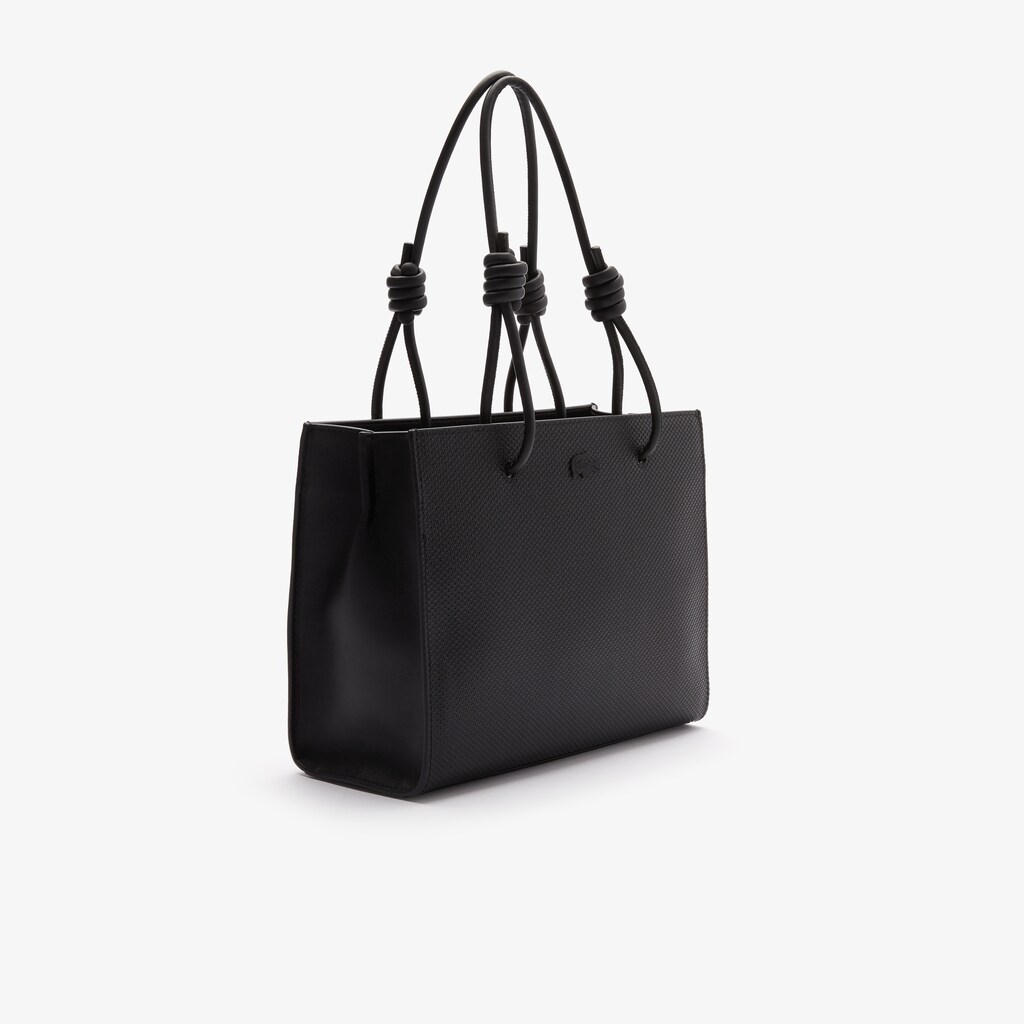 Bolsa Tiracolo Lacoste Feminino Pretas Chantaco Matte Piqué Leather Slung RV4-11931F7