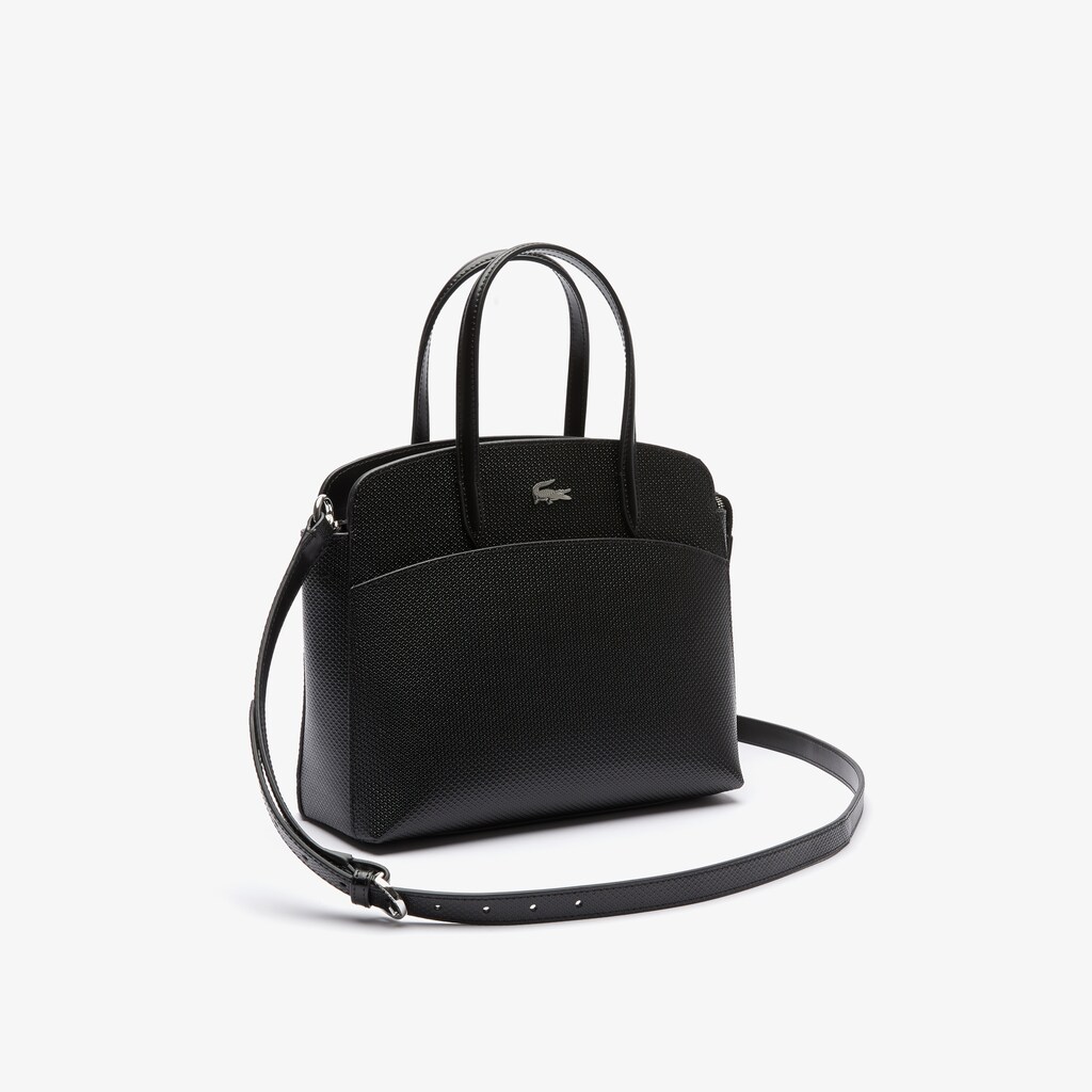 Bolsa de Mão Lacoste Feminino Pretas Chantaco Piqué Leather AM8-73607K3