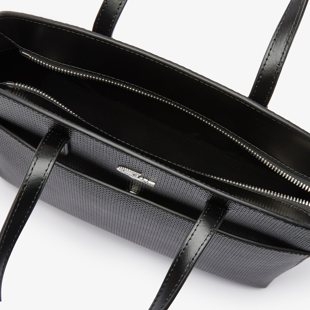 Bolsa de Mão Lacoste Feminino Pretas Chantaco Piqué Leather AM8-73607K3