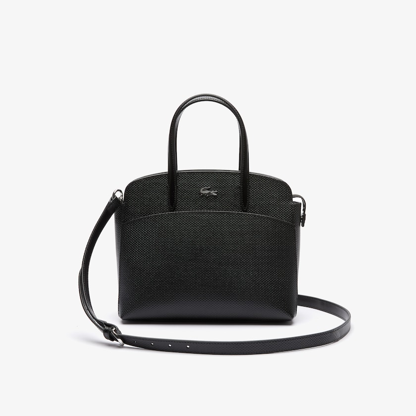 Bolsa de Mão Lacoste Feminino Pretas Chantaco Piqué Leather AM8-73607K3