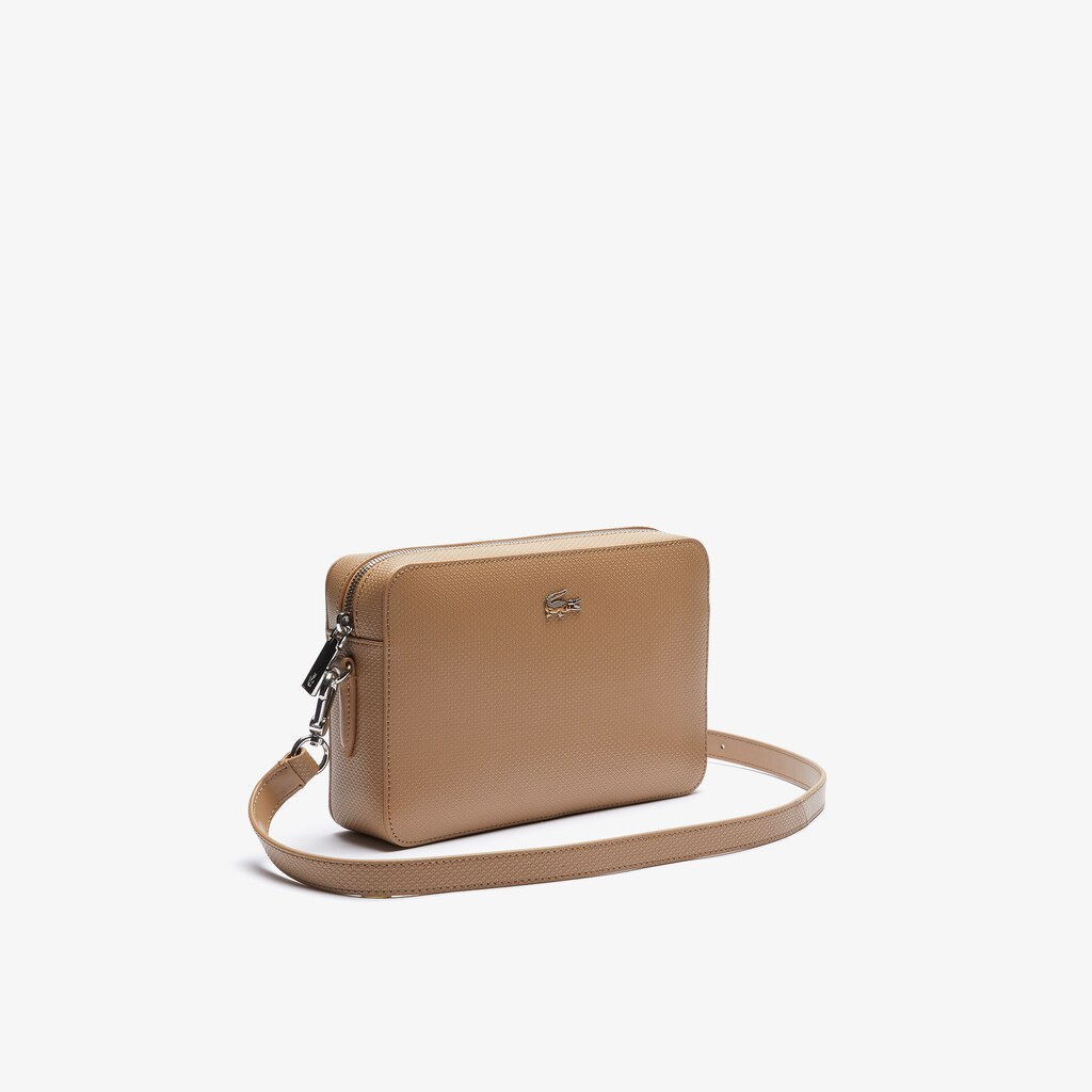 Bolsas Lacoste Feminino Caqui Chantaco Detachable-Strap Premium Piqué Leather Bag JO4-17871B3