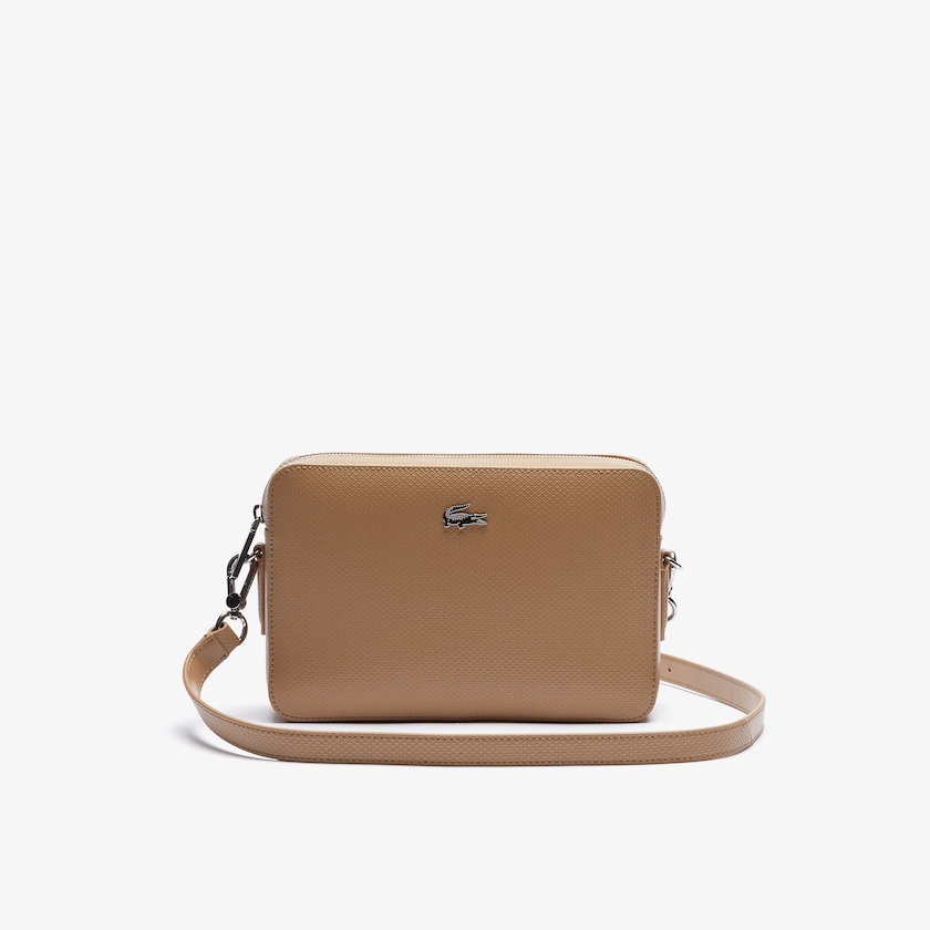 Bolsas Lacoste Feminino Caqui Chantaco Detachable-Strap Premium Piqué Leather Bag JO4-17871B3