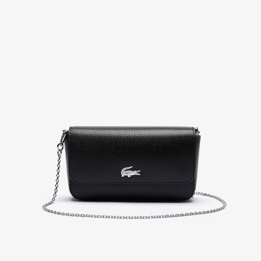 Bolsas Lacoste Feminino Pretas Chantaco Piqué Leather Belt Bag HC5-84358P5