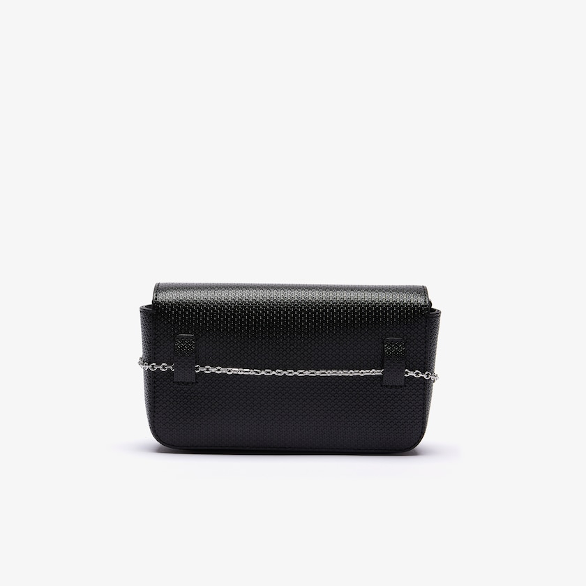 Bolsas Lacoste Feminino Pretas Chantaco Piqué Leather Belt Bag HC5-84358P5