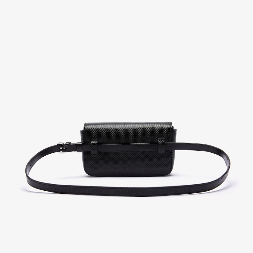 Bolsas Lacoste Feminino Pretas Chantaco Piqué Leather Belt Bag HC5-84358P5
