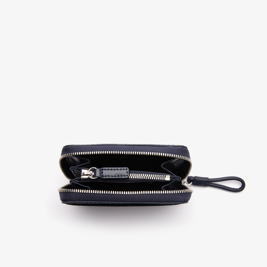 Bolsas Lacoste Feminino Azul Marinho Azuis Chantaco Piqué Leather Mini Coin Pouch KH6-97539T6