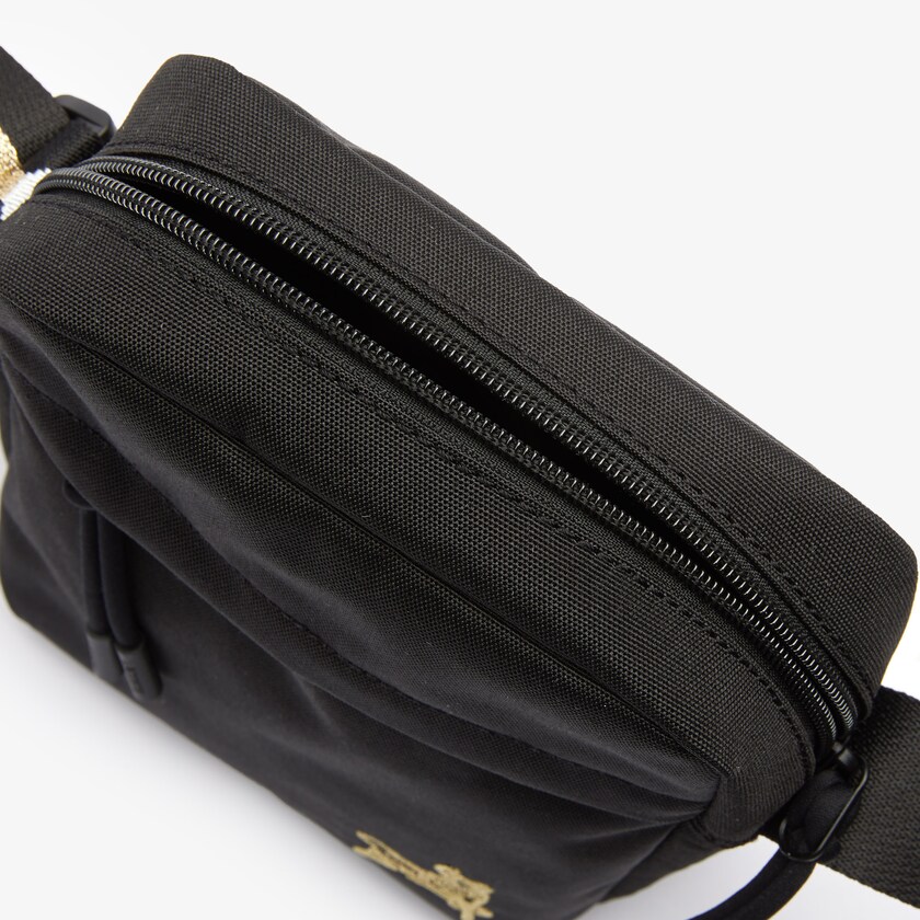 Bolsas Lacoste Masculino Pretas Douradas Classic Camera Bag UJ3-95319O8