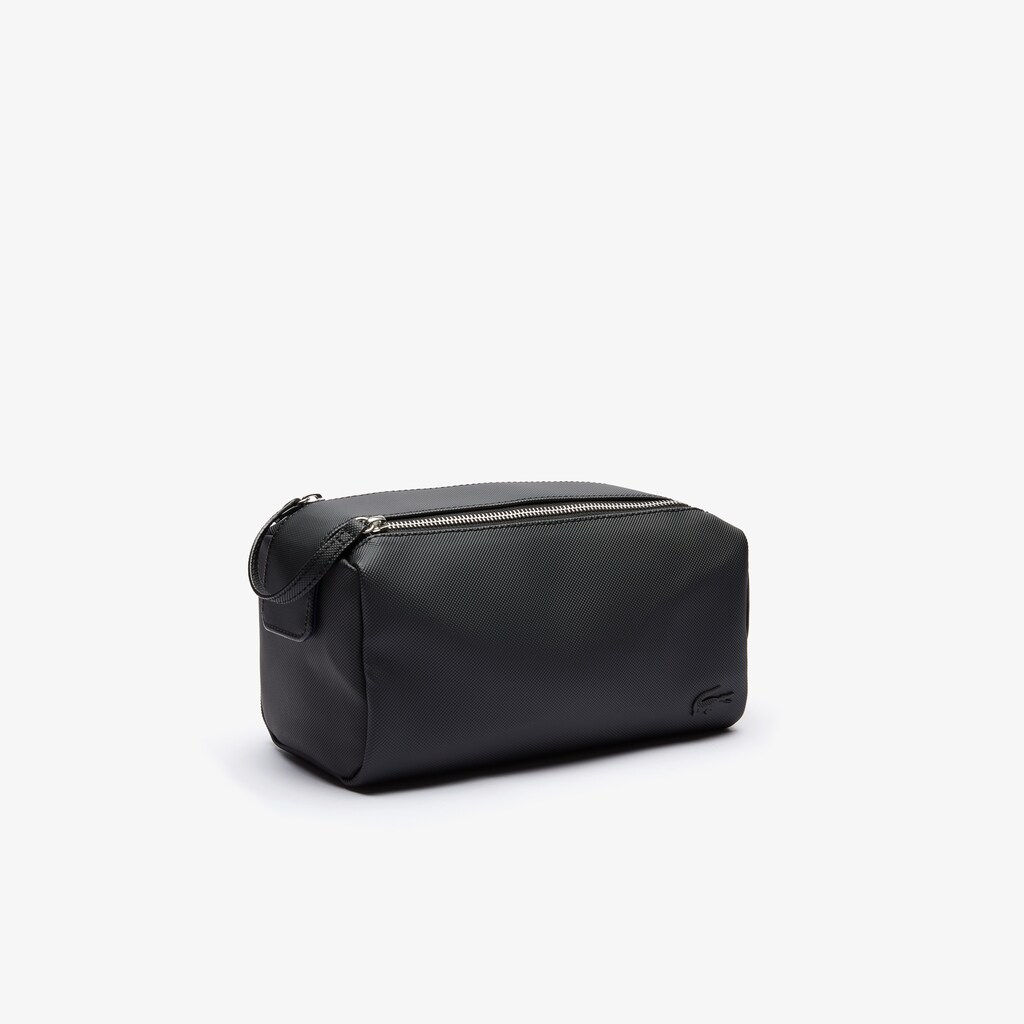 Bolsas Lacoste Masculino Pretas Classic Double Zip Petit Piqué Toilet Kit TX0-64926Y3
