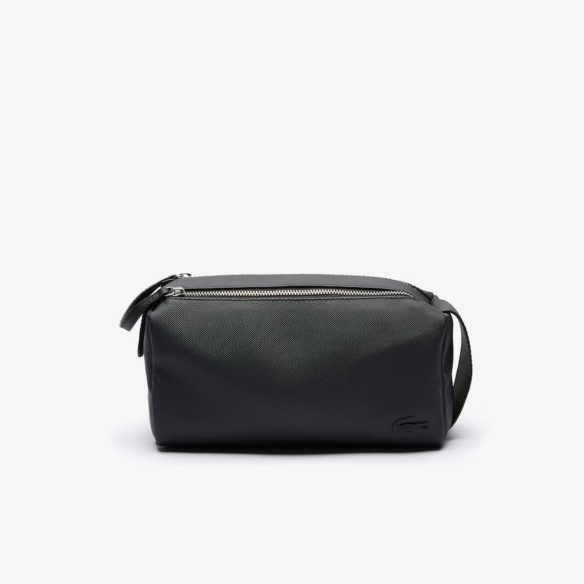 Bolsas Lacoste Masculino Pretas Classic Double Zip Petit Piqué Toilet Kit TX0-64926Y3