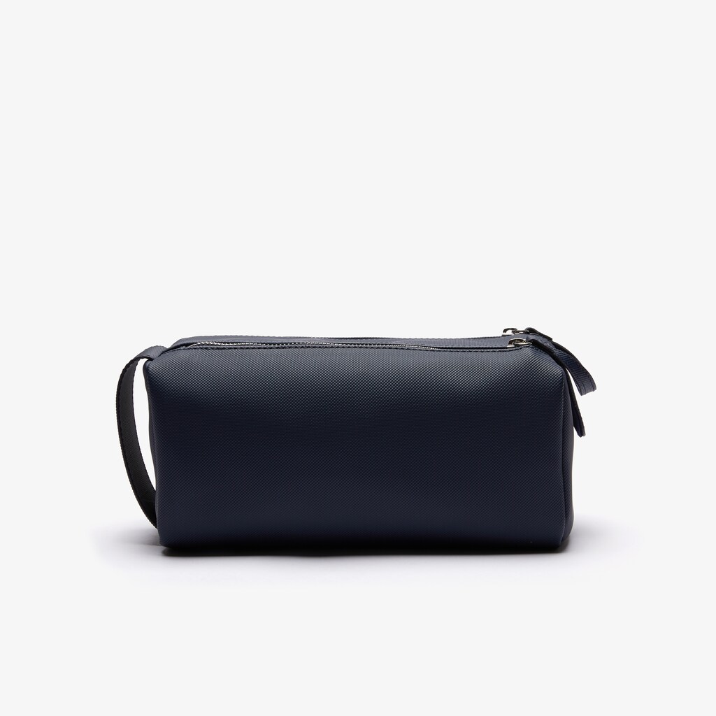 Bolsas Lacoste Masculino Azul Marinho Classic Double Zip Petit Piqué Toilet Kit WC1-27192F9