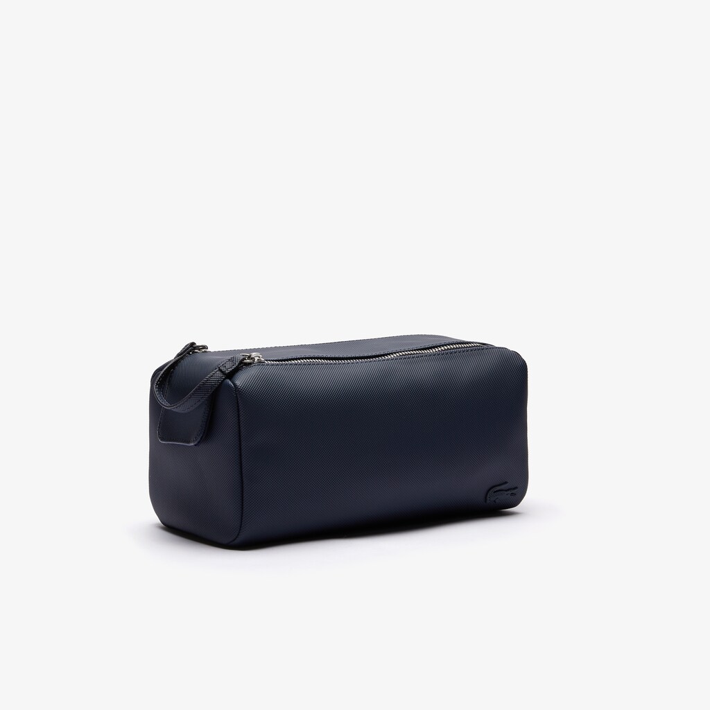 Bolsas Lacoste Masculino Azul Marinho Classic Double Zip Petit Piqué Toilet Kit WC1-27192F9