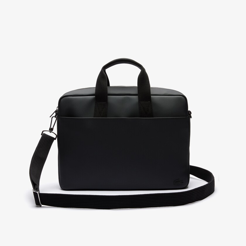 Bolsas Lacoste Masculino Pretas Classic Petit Piqué Computer Bag VE7-77287H1