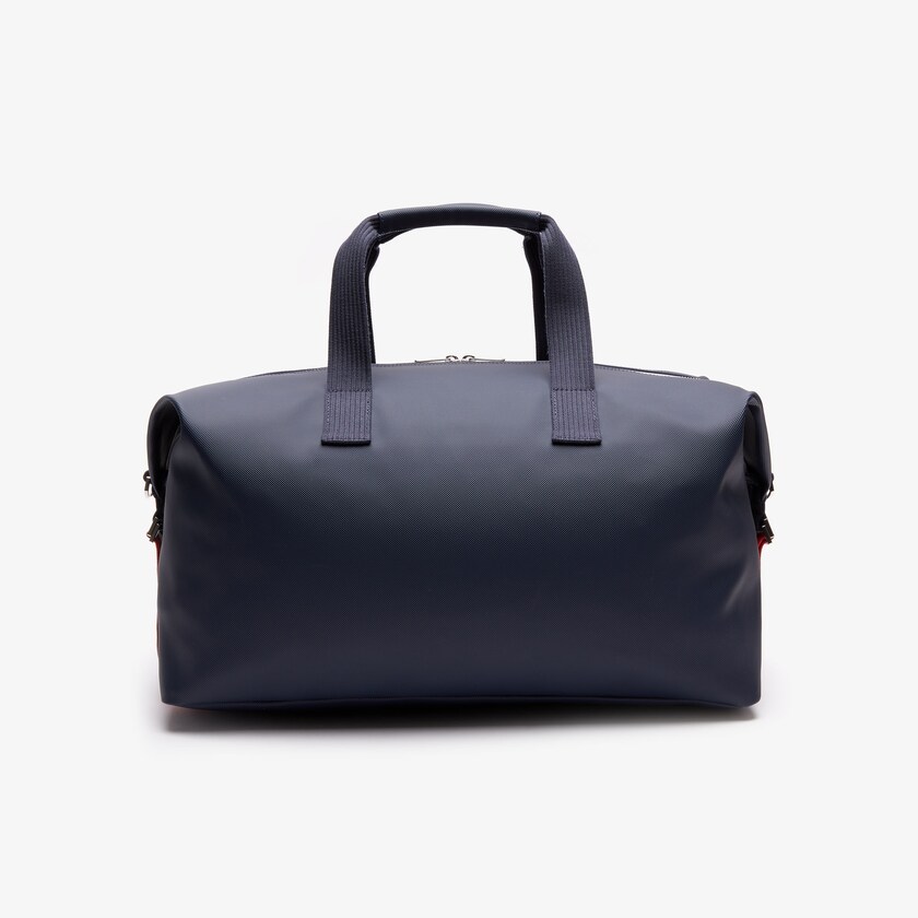 Bolsas Lacoste Masculino Azul Marinho Azuis Branco Vermelhas Classic Tricolour Accents Weekender Bag PG1-03350C8