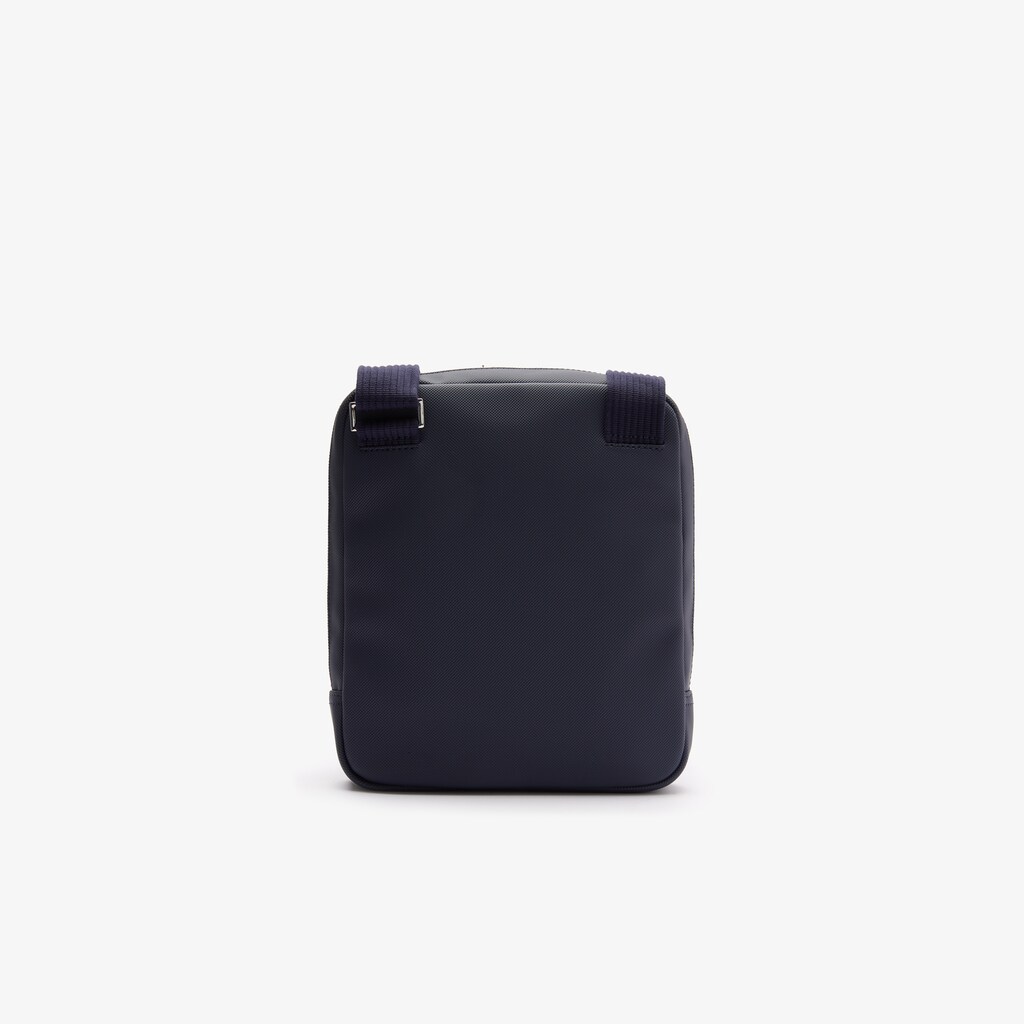 Bolsas Lacoste Masculino Azul Marinho Classic Zippered Pocket Rectangular Crossbody Bag VT1-01900Q3