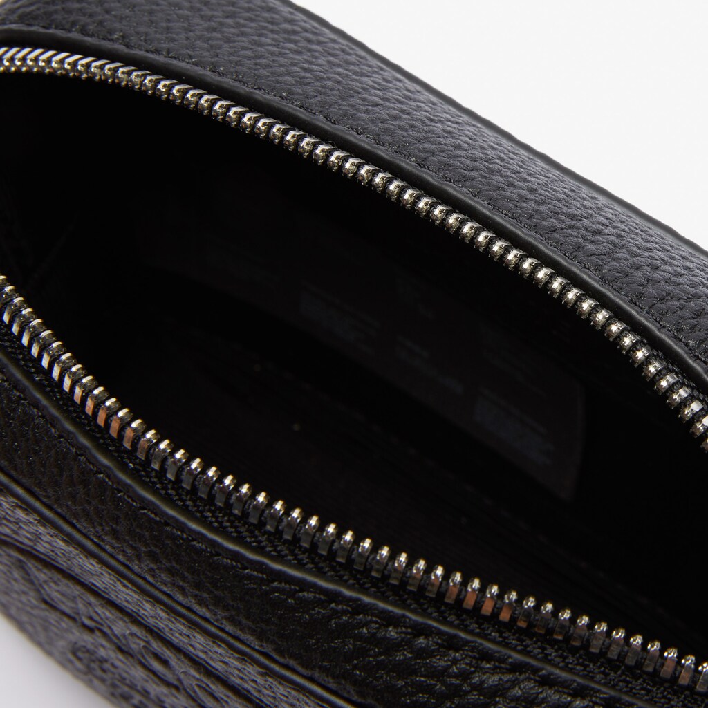 Bolsas Lacoste Feminino Pretas Croco Crew Embossed Logo Grained Leather Belt Bag QK1-49894P6
