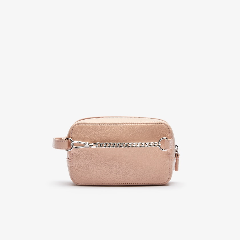 Bolsas Lacoste Feminino Rosa Croco Crew Embossed Logo Grained Leather Belt Bag YR9-21322H4
