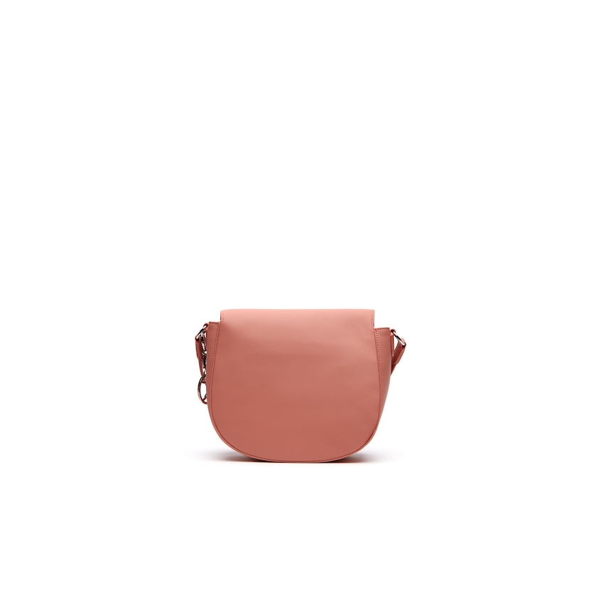 Bolsas Lacoste Feminino Rosa Daily Classic Coated Piqué Canvas Round Crossover Bag HB9-69336M7