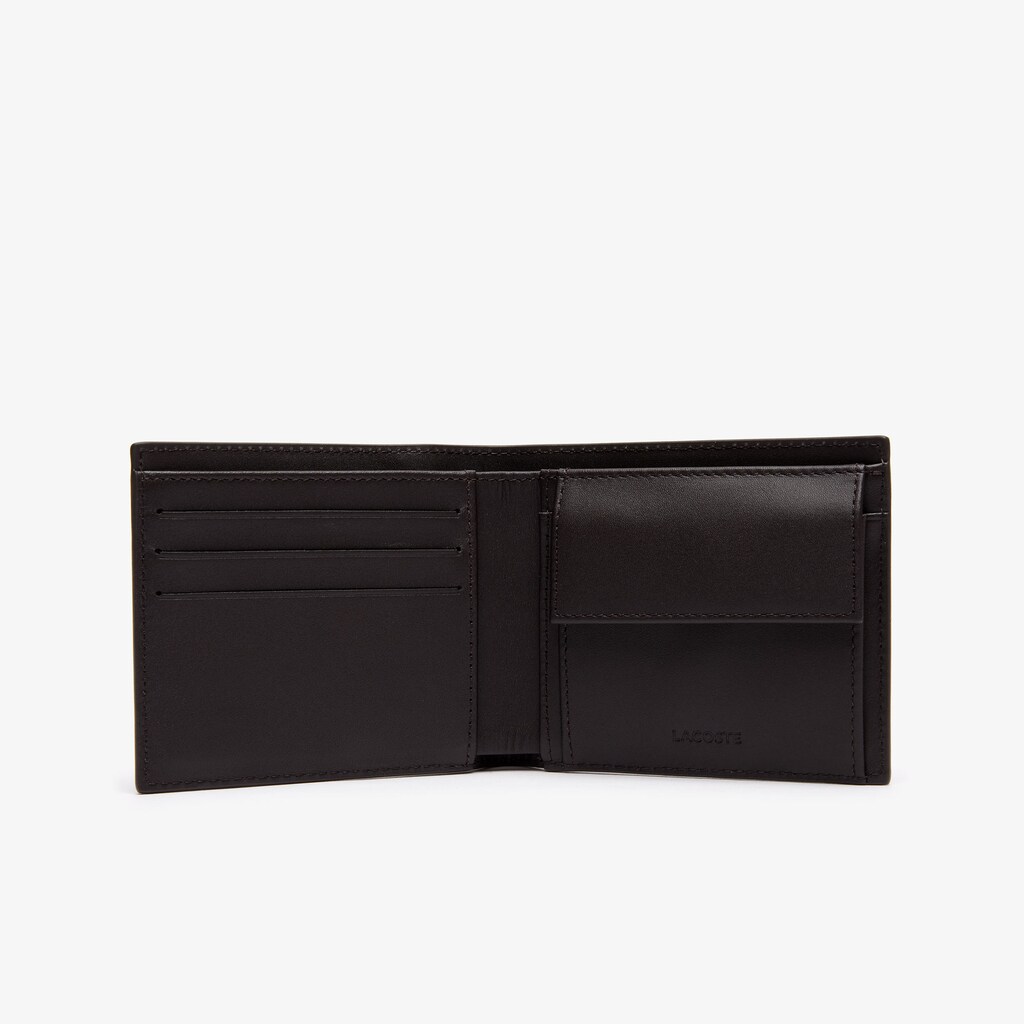 Bolsas Lacoste Masculino Marrom Escuro Fitzgerald billfold in leather JX6-51885L2