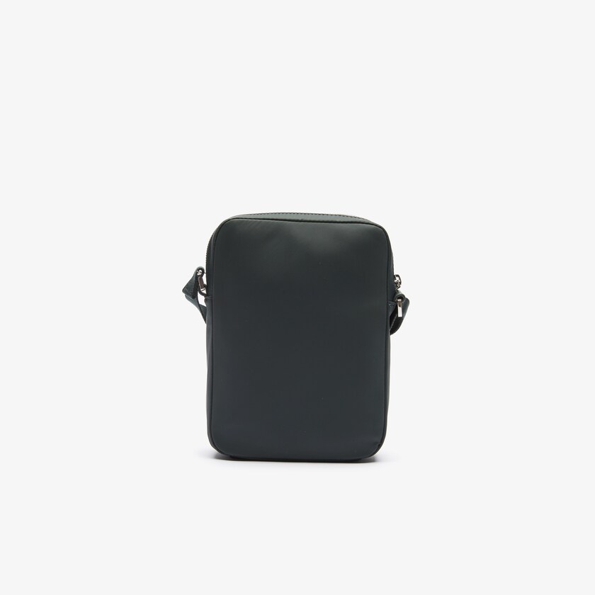 Bolsas Lacoste Masculino Verdes Escuro L.12.12 Signature Leather Cross Body Bag UU1-66786I0