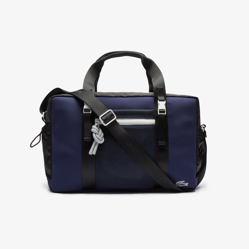 Bolsas Lacoste Masculino Azul Marinho Azuis Pretas Motion Ultra-Light Zippered Gym Bag OA7-86028F9
