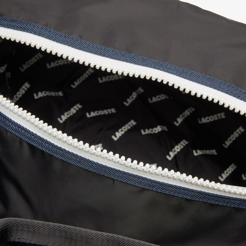 Bolsas Lacoste Masculino Azul Marinho Azuis Pretas Motion Ultra-Light Zippered Gym Bag OA7-86028F9