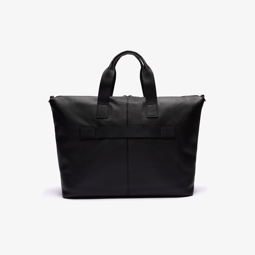 Bolsas Lacoste Masculino Pretas Soft Matte Detachable-Strap Weekend Bag JW1-32423B8