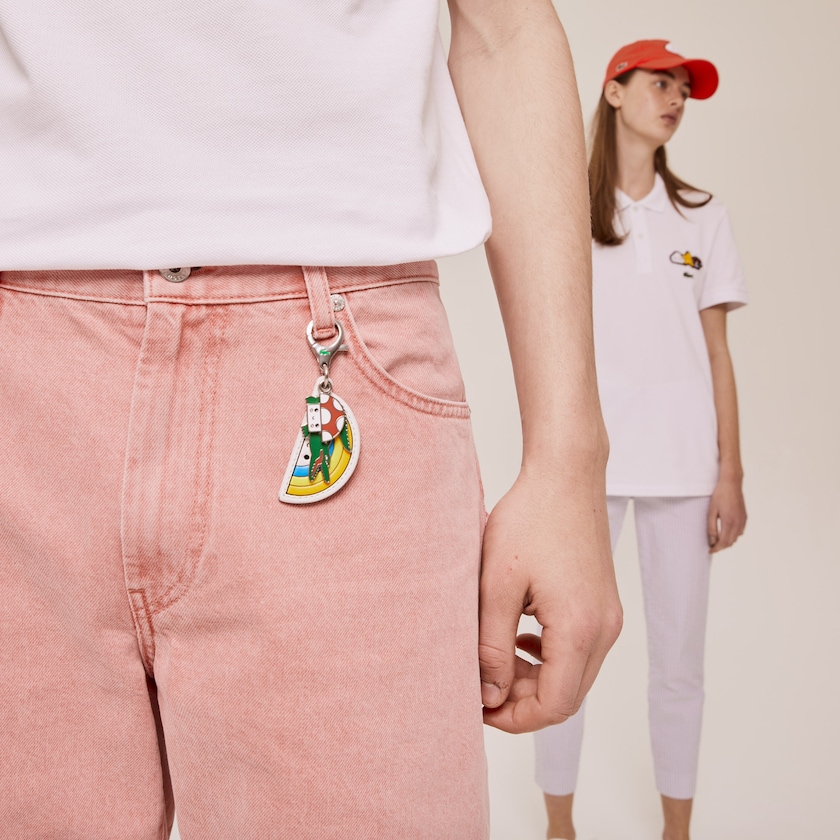 Bolsas Lacoste Masculino Amarelas x FriendsWithYou Coloured Metal Charm Keyring BH4-42274P2