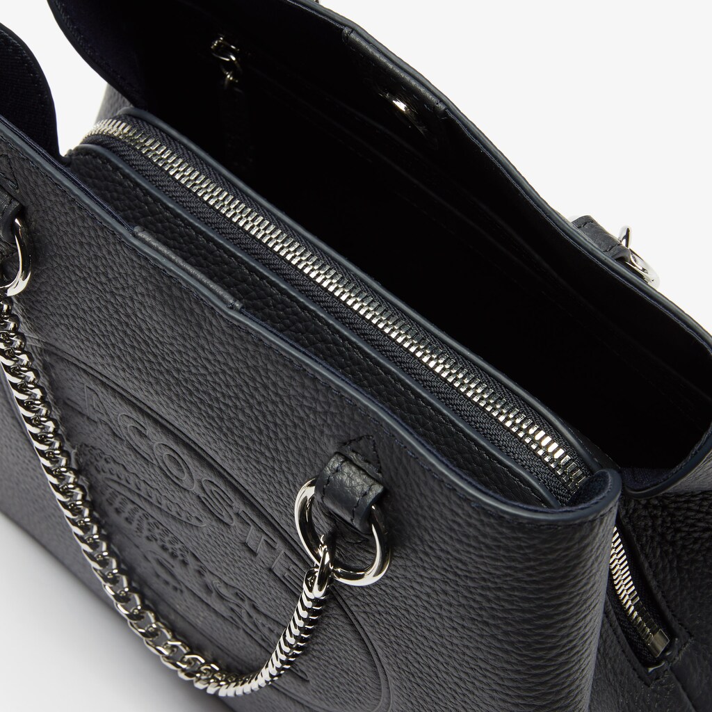 Bolsas Tote Lacoste Feminino Azul Marinho Croco Crew Embossed Logo Small Leather UY3-19541K0