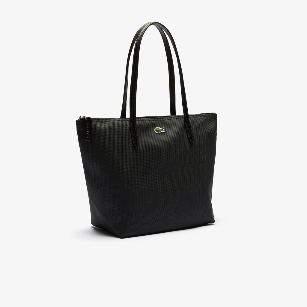 Bolsas Tote Lacoste Feminino Pretas L.12.12 Concept Small Zip BS6-99179U2