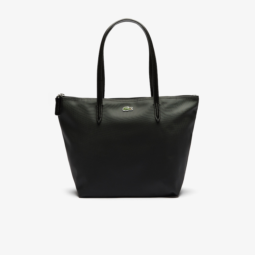 Bolsas Tote Lacoste Feminino Pretas L.12.12 Concept Small Zip BS6-99179U2