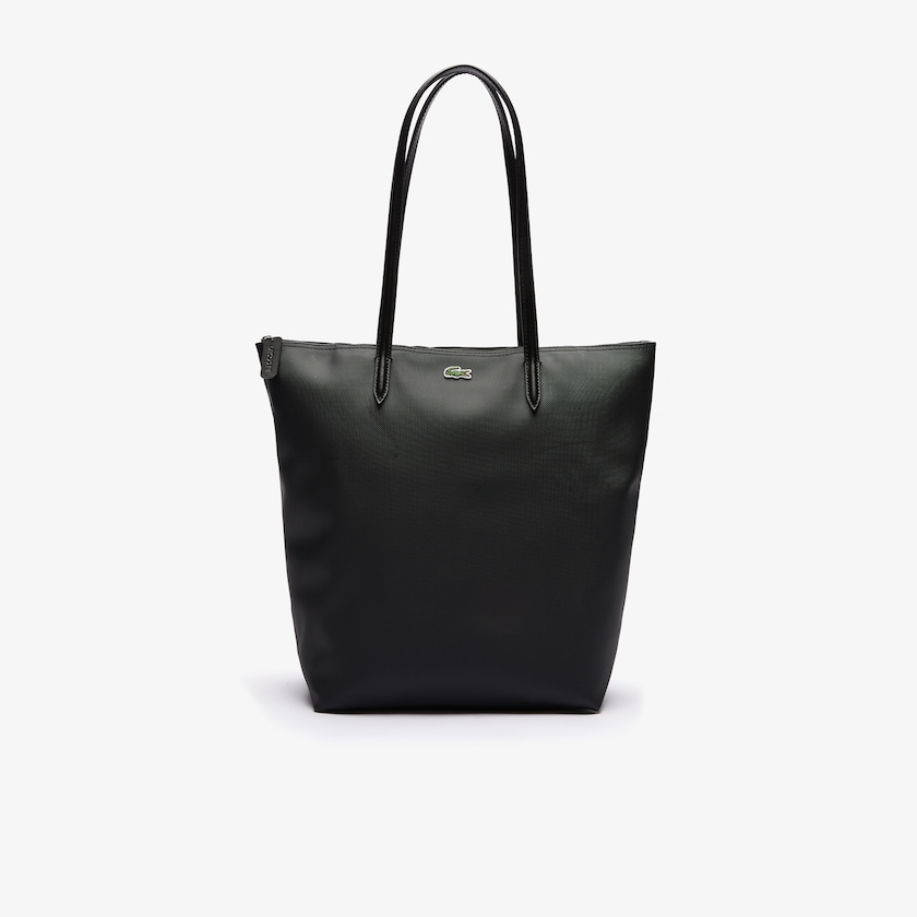 Bolsas Tote Lacoste Feminino Pretas L.12.12 Concept Vertical Zip AW5-38893M8