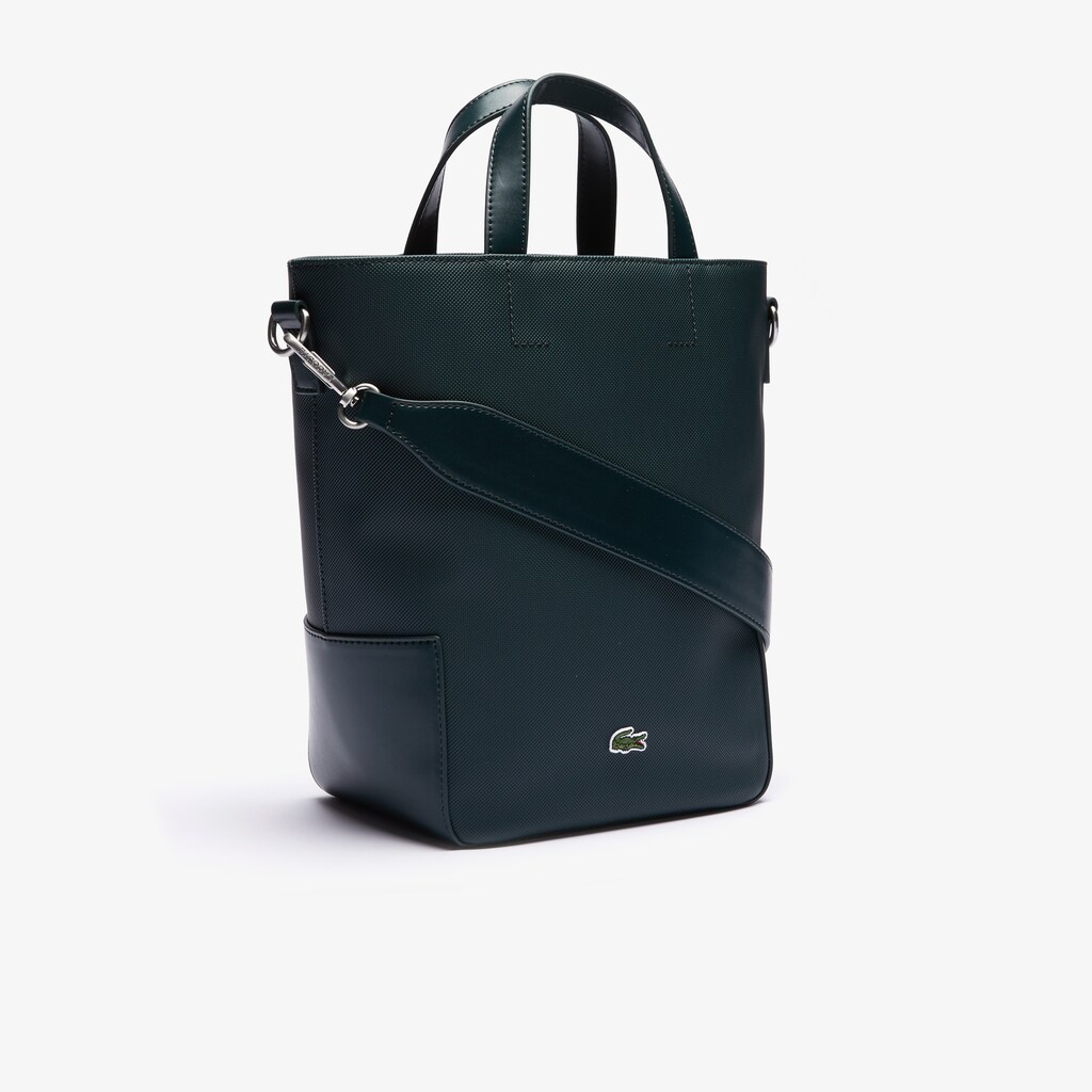 Bolsas Tote Lacoste Feminino Verdes Escuro Piqué Resort Piqué Canvas UM0-54135R0