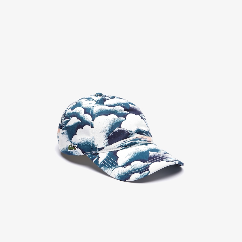 Boné Lacoste Masculino Azuis Luz Rosa Branco Printed Cotton CI4-19741Y8