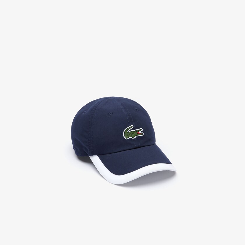 Boné Lacoste Masculino Azul Marinho Azuis Branco SPORT Contrast Border Lightweight TD8-34183I2