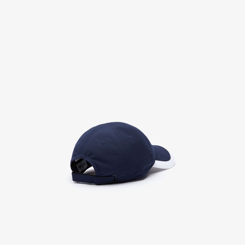 Boné Lacoste Masculino Azul Marinho Azuis Branco SPORT Contrast Border Lightweight TD8-34183I2