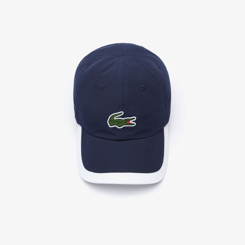 Boné Lacoste Masculino Azul Marinho Azuis Branco SPORT Contrast Border Lightweight TD8-34183I2