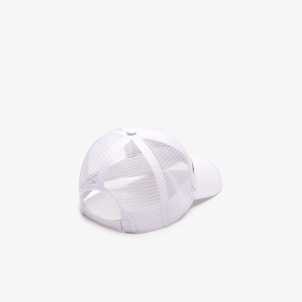 Boné Lacoste Masculino Branco SPORT Mesh Panel Cotton VL0-10881Z2