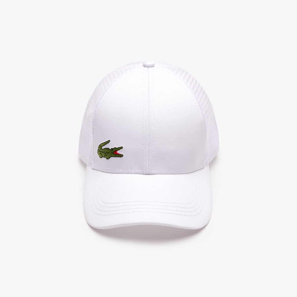 Boné Lacoste Masculino Branco SPORT Mesh Panel Cotton VL0-10881Z2