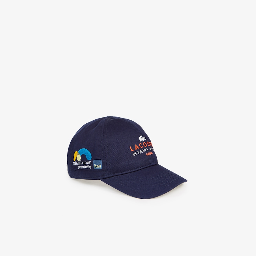 Boné Lacoste Masculino Azul Marinho Azuis Laranja Branco SPORT Miami Open Cotton OR6-19981G1