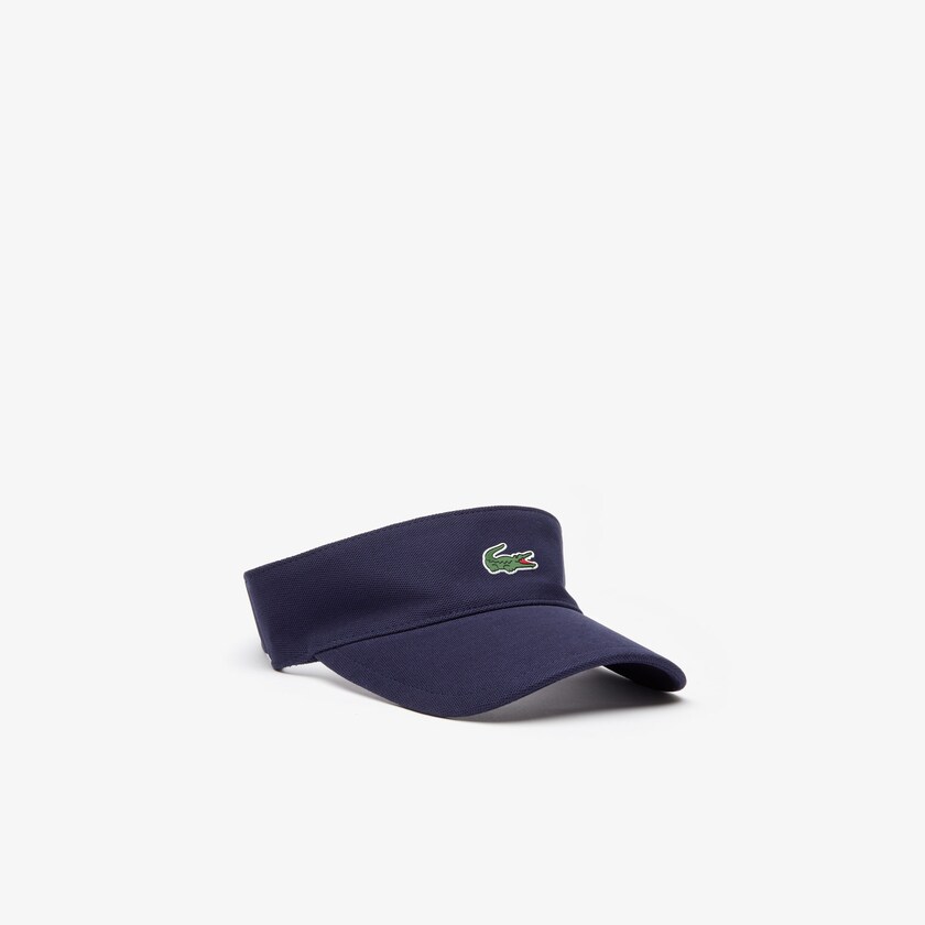 Boné Lacoste Masculino Azul Marinho Azuis SPORT Piqué And Fleece Tennis Visor ZC6-09520Y5
