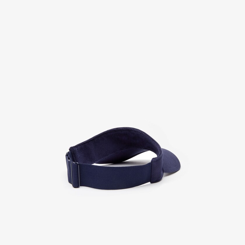 Boné Lacoste Masculino Azul Marinho Azuis SPORT Piqué And Fleece Tennis Visor ZC6-09520Y5